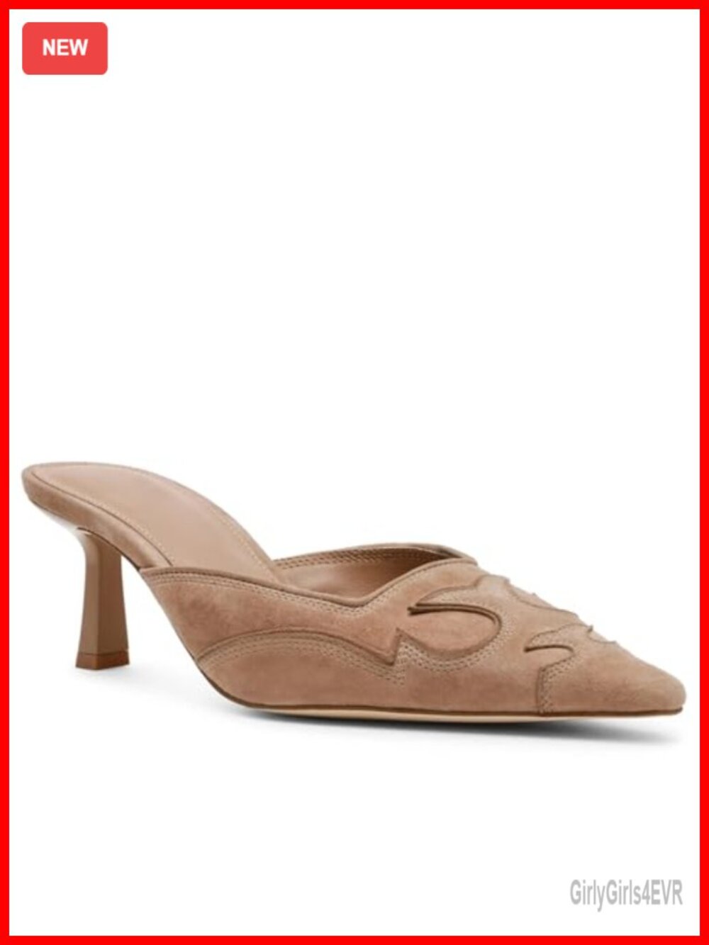 Pointed Toe Kitten Heel Mules Slip On Backless Pumps Dress Shoes